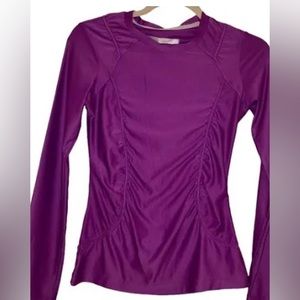 Purple Athleta Running Long Sleeve